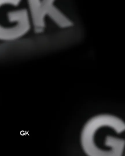 Template: black background, gk in the bottom corner
