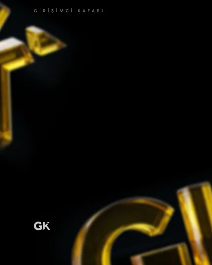 Template: black background, gold gk