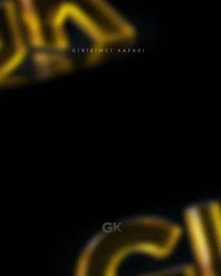 Template: black background, gold gk at the bottom